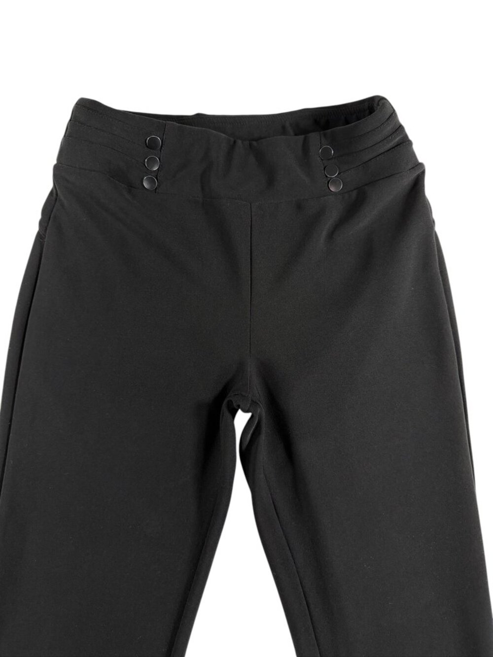 Women's Black Business Stretch Pull On Pants Size M